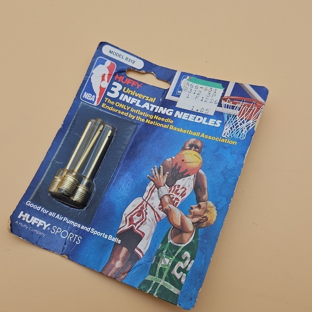 Vintage Huffy Inflating Needles New Deadstock‎ Set Of 3 8312 Jordan Bird NBA